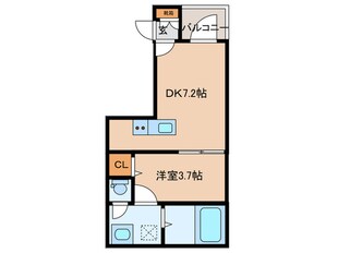 ハーモニーテラス新森の物件間取画像